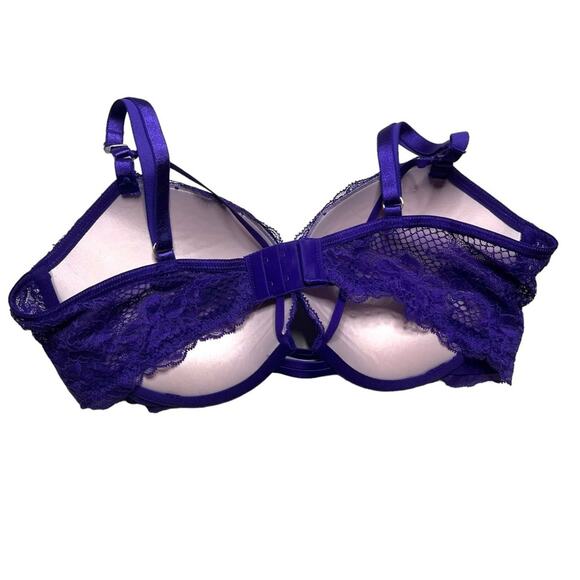 Victoria's Secret Strappy Push-Up Bra Brilliant Purple Size 38C - Picture 2 of 3